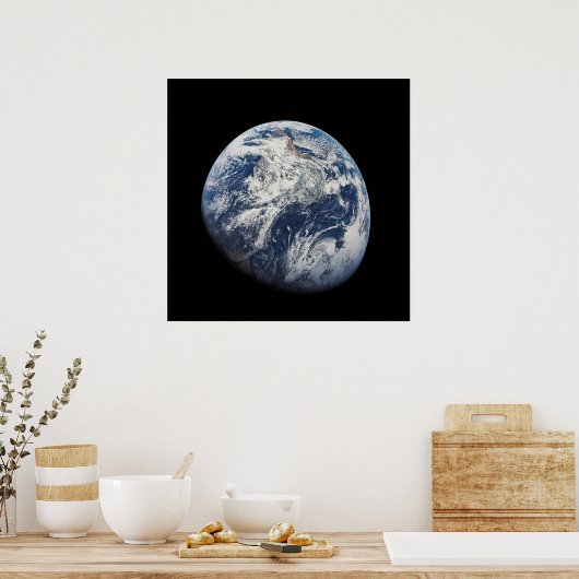 NASA/Aarde-Uitzicht uit maan Poster (Keuken)