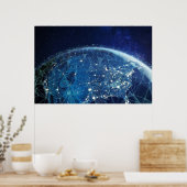 NASA / Aarde / Universele Nachtlamp Poster (Keuken)