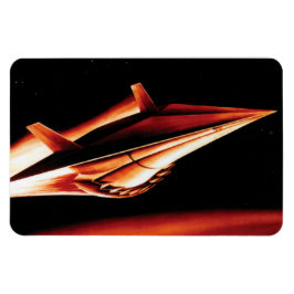 NASA Aero Space Plane Shuttle 60's artistieke conc Magneet