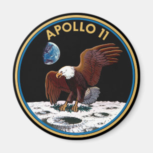 NASA Apollo 11 Moon Landing Lunar Patch Insignia Magneet