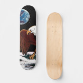 NASA Apollo 11 Moon Landing Lunar Patch Insignia Skateboard (Voorkant)