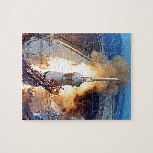 NASA Apollo 11 Moon Landing Rocket Launch Legpuzzel (Horizontaal)