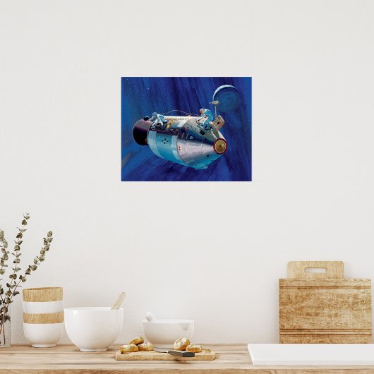 NASA Apollo 15 het Kunstwerk van de Module van de Poster (Keuken)