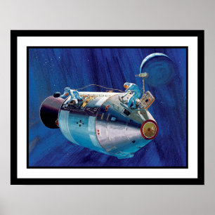 NASA Apollo 15 het Kunstwerk van de Module van de  Poster