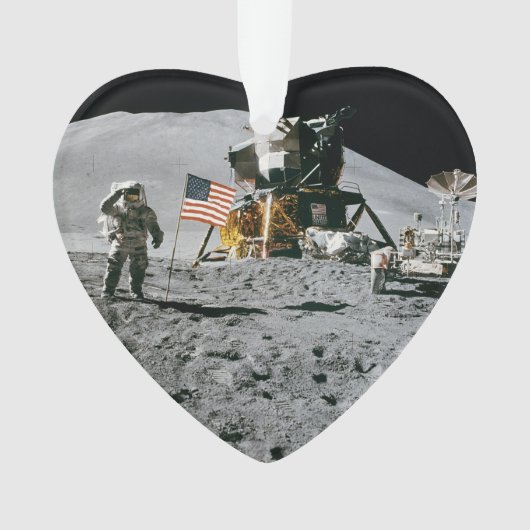 Nasa Apollo 15 Lunar Module Moon Landing 1971 Ornament (voorkant)
