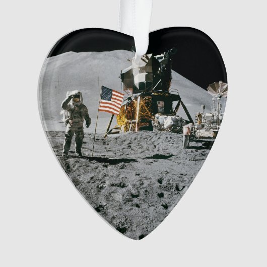 Nasa Apollo 15 Lunar Module Moon Landing 1971 Ornament (voorkant)