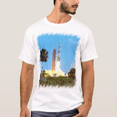NASA Apollo 16 Saturn V Rocket Launch T-shirt (Voorkant)