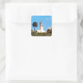 NASA Apollo 16 Saturn V Rocket Launch Vierkante Sticker (Tas)