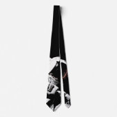 NASA Apollo 17 Astronaut Black White Artistic Stropdas (Voorkant)