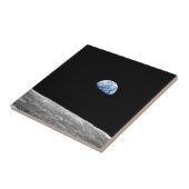 NASA Apollo 8 Earthrise Moon Lunar Orbit Foto Tegeltje (Zijkant)