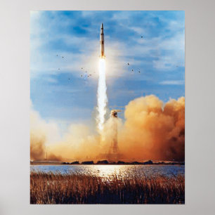 NASA Apollo 8 raketlancering Kennedy Space Center Poster