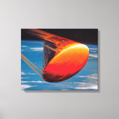 NASA Apollo Command Module Ruimtecapsule Kunstwerk Canvas Afdruk (Voorkant)