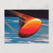NASA Apollo Command Module Space Capsule Artwork Briefkaart (Voorkant)