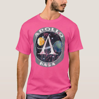 NASA Apollo-missies verontrustten Logo-maanmissies T-shirt