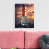 NASA Apollo Soyuz Start Sunrise Launchpad Canvas Afdruk (Insitu (Woonkamer))