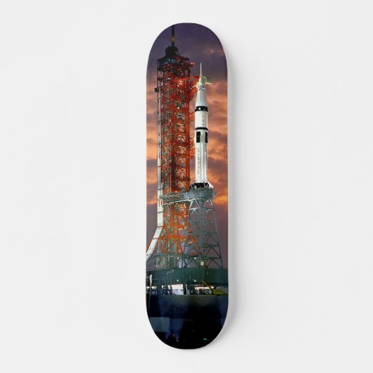 NASA Apollo Soyuz Start Sunrise Launchpad Skateboard (Voorkant)