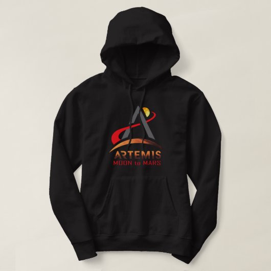 NASA Artemis 1 Maan op Mars Mission Pullover Hoodi (Design voorkant)