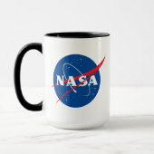 NASA Artemis Logo Eclipse Black Trim Mok (Links)