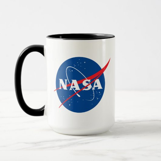 NASA Artemis Logo Eclipse Black Trim Mok (Links)