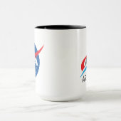 NASA Artemis Logo Eclipse Black Trim Mok (Midden)