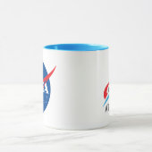 NASA Artemis Logo Uranus Blauw/Wit Mok (Midden)