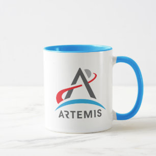 NASA Artemis Logo Uranus Blauw/Wit Mok