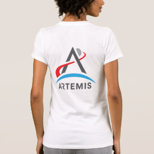 NASA Artemis Logo Women's Rocket White T-shirt