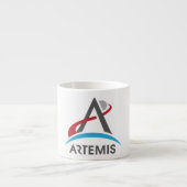NASA Artemis Program Logo Mars 2024 Astronaut Espresso Kop (Voorkant)