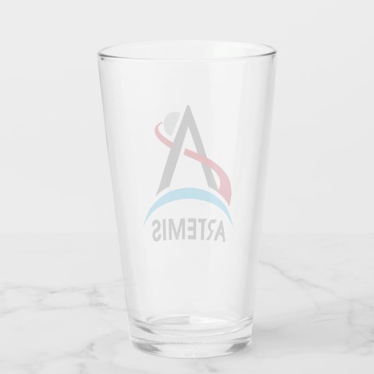 NASA Artemis Program Logo Mars 2024 Astronaut Glas (Achterkant)