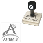 NASA Artemis Program Logo Mars 2024 Astronaut Rubberstempel (Gestempeld)