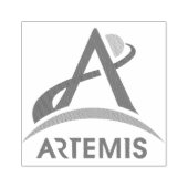 NASA Artemis Program Logo Mars 2024 Astronaut Rubberstempel (Afrduk)