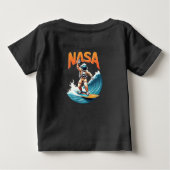 NASA Astronaut Surfing Dream T-shirt (Achterkant)