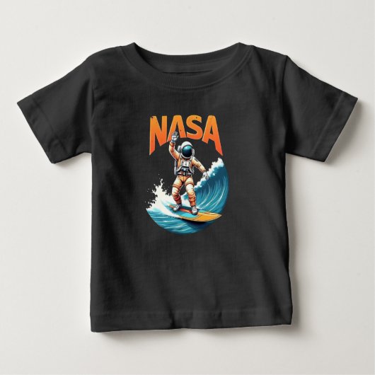 NASA Astronaute Surfant Rêve T-Shirt (Devant)
