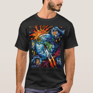 Nasa Beyond the Horizon (zwart type) T-shirt