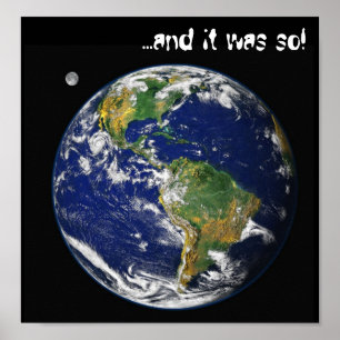 Nasa blauwe marmeraarde, ...en het was zo! Poster
