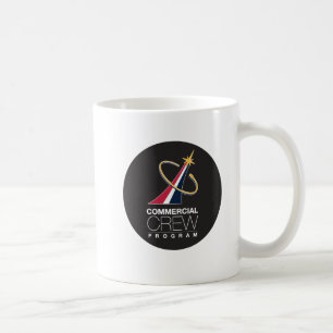 NASA Commercial Crew Program Black Logo Koffiemok