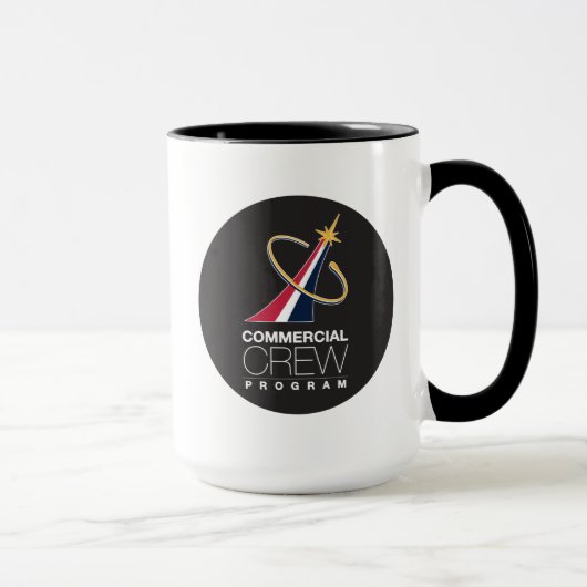 NASA Commercial Crew Program Black Logo Mok (Rechts)