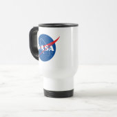 NASA Commercial Crew Program Black Logo Reisbeker (Voorkant links)