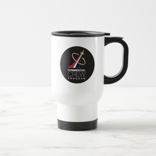 NASA Commercial Crew Program Black Logo Reisbeker (Rechts)