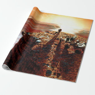 NASA Eerste Reis Naar Planeet Mars Artist Concept Cadeaupapier