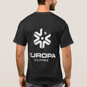 NASA Europa Clipper One-Color Logo Eclipse Zwart T-shirt