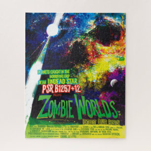 NASA Exoplaneet Reisburo Zombie Werelden Poster Legpuzzel
