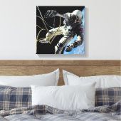 NASA First American Astronaut Spacewalk Photo Canvas Afdruk (Insitu (Slaapkamer))