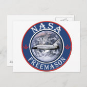NASA Freemason Briefkaart (Voorkant / Achterkant)