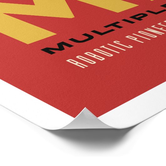 NASA Future Travel Poster bezoekt Mars Space (Hoek)