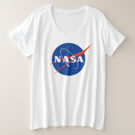 NASA goedgekeurde vrouwen Meatball Grote Maat T-shirt