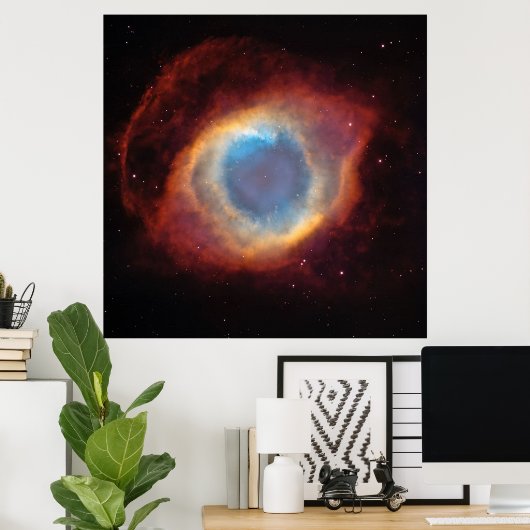NASA / Helix Nebula / Aquarius / "Oogoog van God"  Poster (Thuiskantoor)