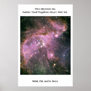NASA / Hubble / Small Magellanic Cloud / NGC 346 Poster