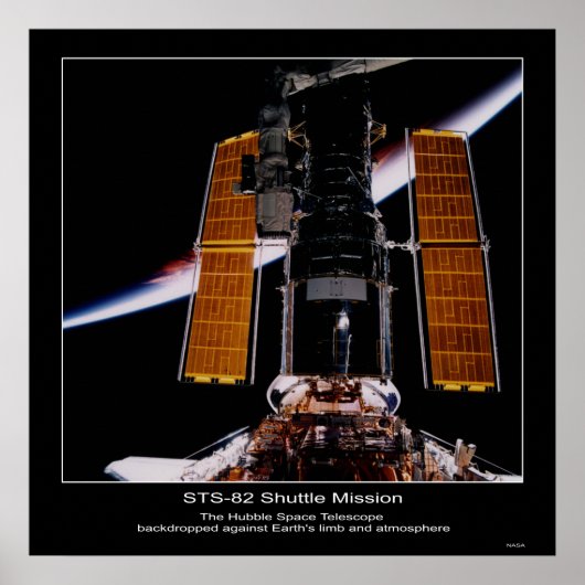 NASA Hubble Space Telescope backdr... Poster (Voorkant)