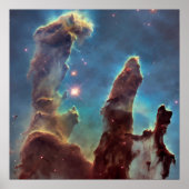 NASA Hubble Telescope Photo PIllars of Creation Poster (Voorkant)